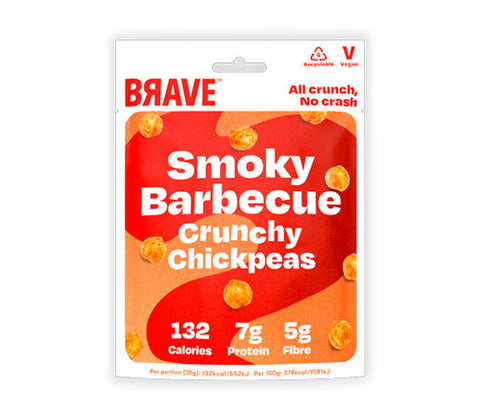 Brave Bbq Roasted Chickpeas 35g (Pack of 12)