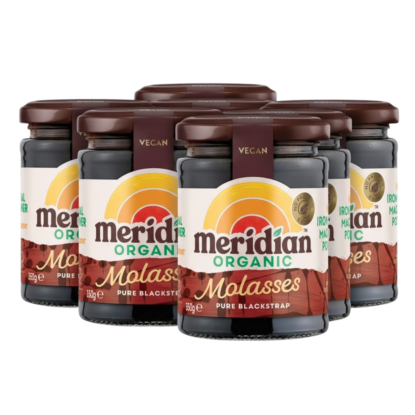 Meridian Organic Blackstrap Molasses 350g (Pack of 6)