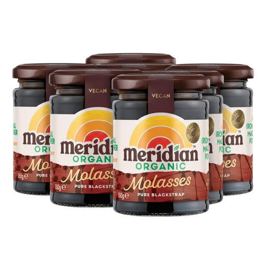 Meridian Organic Blackstrap Molasses 350g (Pack of 6)