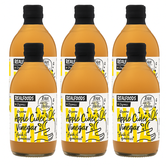 Organico Organic Raw Apple Cider Vinegar 500ml (Pack of 6)