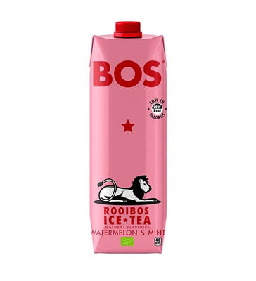 BOS Ice Tea Watermelon Mint 1000ml (Pack of 6)