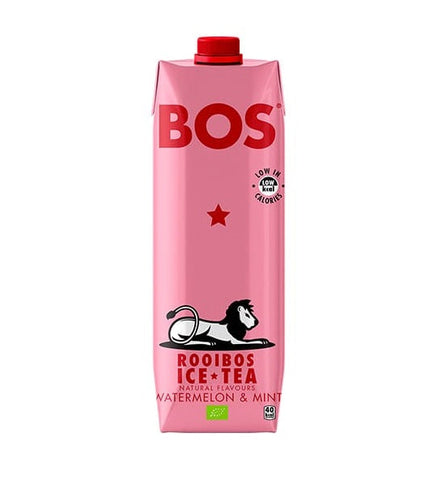 BOS Ice Tea Watermelon Mint 1000ml (Pack of 6)