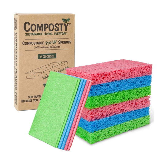 Composty Magic 'Pop-Up' Sponges 6 Pcs