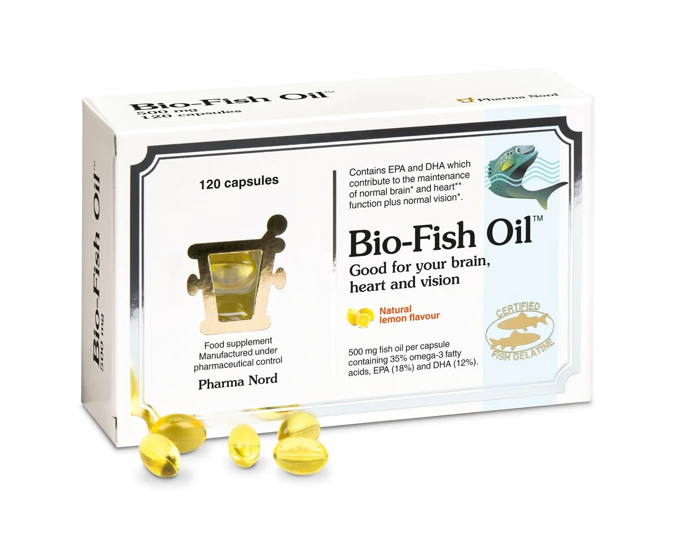 Pharma Nord Bio-Fish Oil™ 500mg 120 Capsules (Pack of 5)