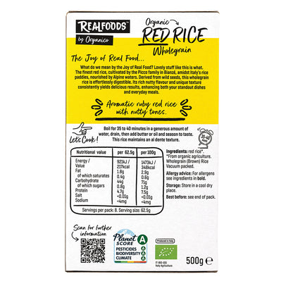 Organico Organic Red Wholegrain Rice 500g