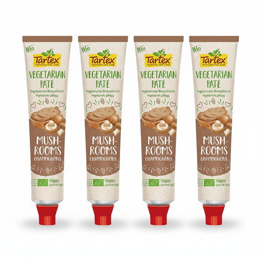 Tartex Organic Mushroom Pate Tube 200g (Pack of 4)