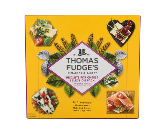 Thomas Fudges Biscuits For Cheese Selection Pack 300g (Pack of 12)