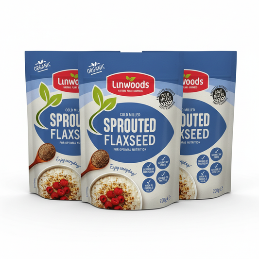 Linwoods Sprouted Milled Organic Flaxseed 200g (Pack of 3)