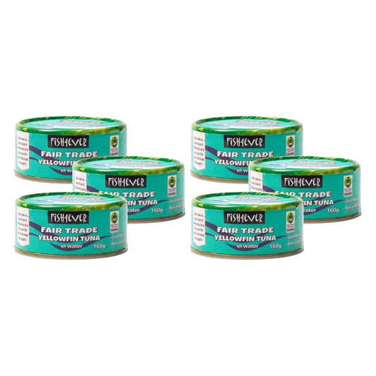 Fish4Ever Yellowfin Tuna Steaks in Water Sustainably Fished 160g (Pack of 6)