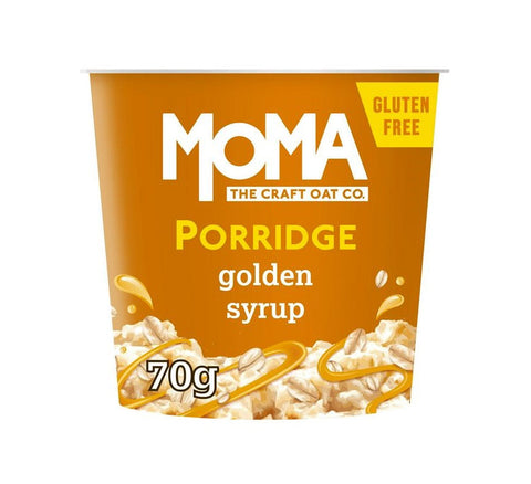 Moma Golden Syrup Porridge Pots 70g (Pack of 12)