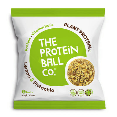 The Protein Ball Co Lemon & Pistachio Balls 45g (Pack of 10)