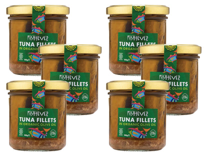 Fish 4 Ever Skipjack Tuna Fillets In Olive Oil - 150g (Pack of 6)