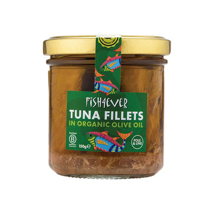 Fish 4 Ever Skipjack Tuna Fillets In Olive Oil - 150g (Pack of 6)