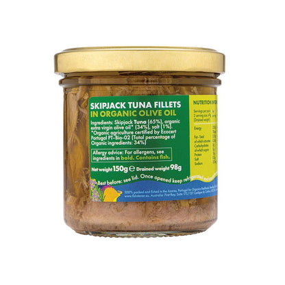Fish 4 Ever Skipjack Tuna Fillets In Olive Oil - 150g (Pack of 6)