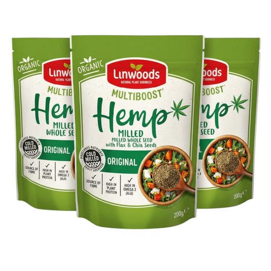 Linwoods Organic Milled Hemp 200g (Pack of 3)