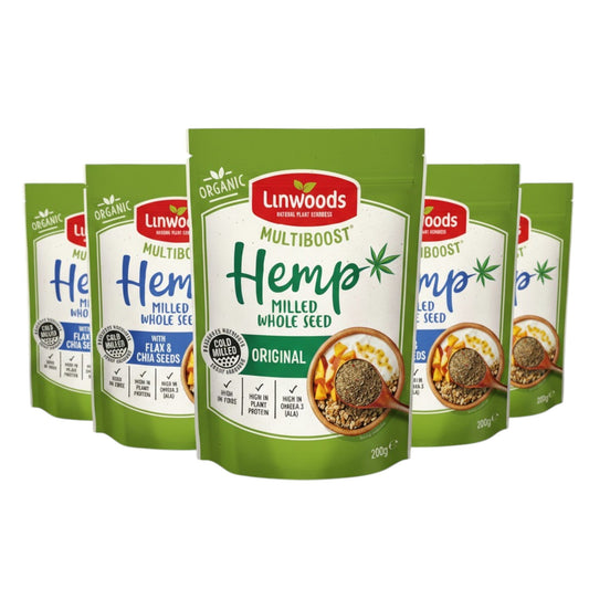 Linwoods Organic Milled Hemp 200g (Pack of 6)