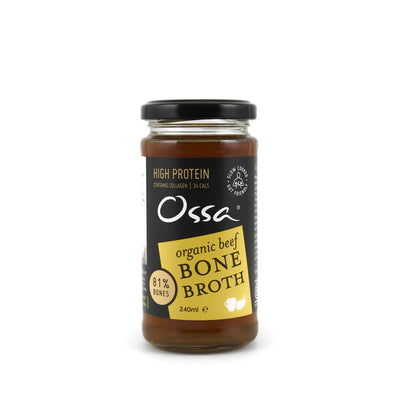 Ossa Organic Beef Bone Broth Ambient 240Ml (Pack Of 6)