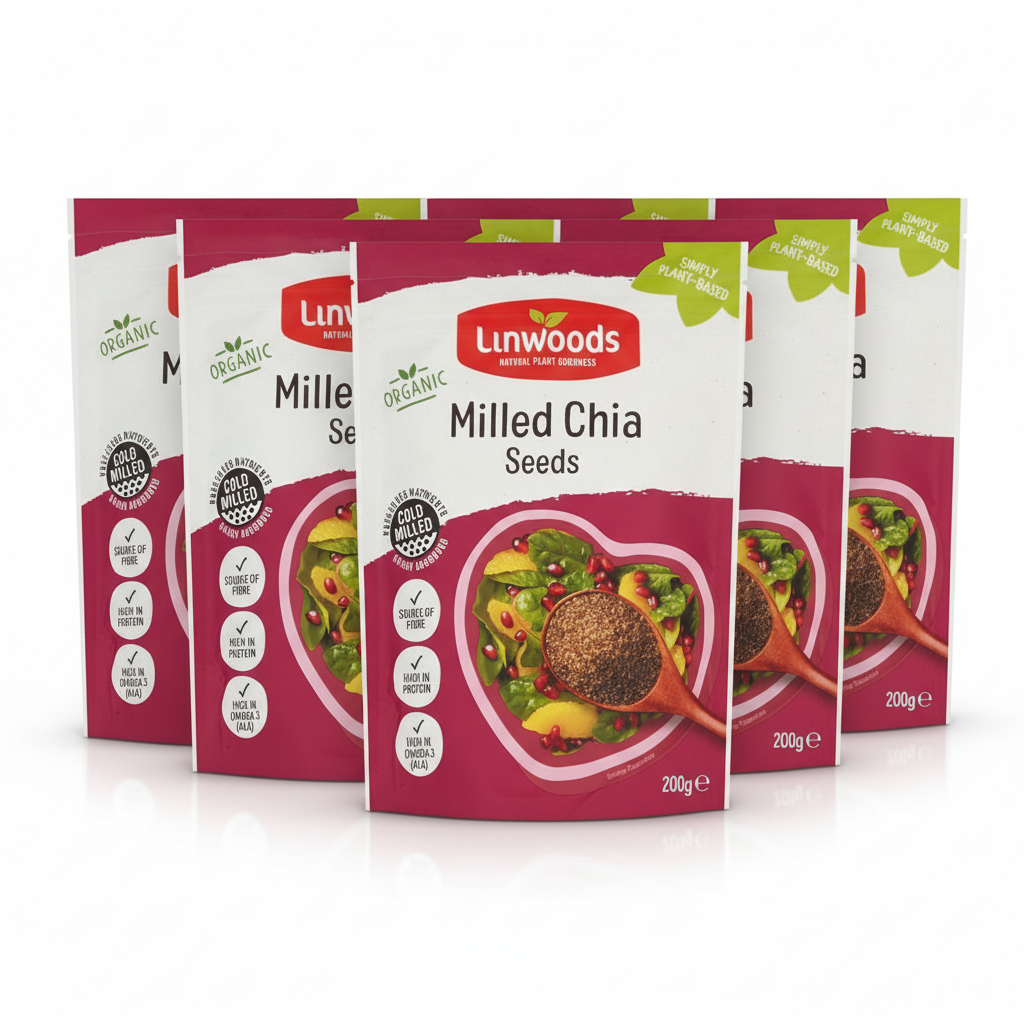 Linwoods Milled Chia Seed 200g (Pack of 6)