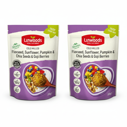 Linwoods Organic Milled Flaxseed Sunflower,Pumpkin,Sesame & Goji 200g (Pack of 2)