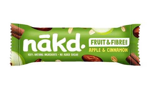 Nakd Fruit and Fibre Apple and Cinnamon 44g (Pack of 16)