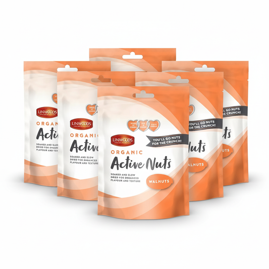Linwoods Active Organic Walnuts 70g (Pack of 6)
