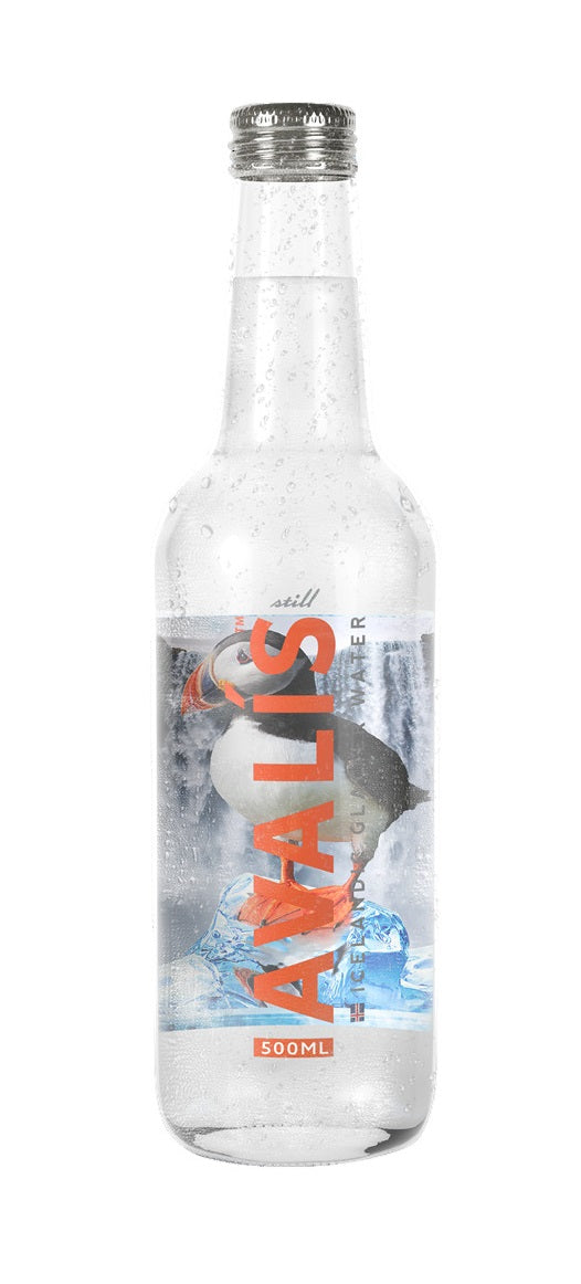 Avalis Glacier Icelandic Glacier Water Still Glass Bottle 500ml (Pack of 24)