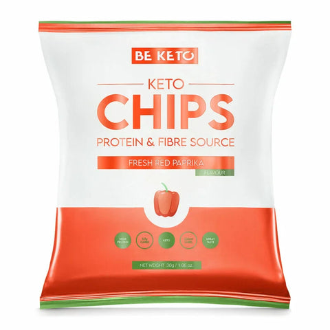 Beketo Keto Chips Fresh Red Paprika 30G (Pack of 50)