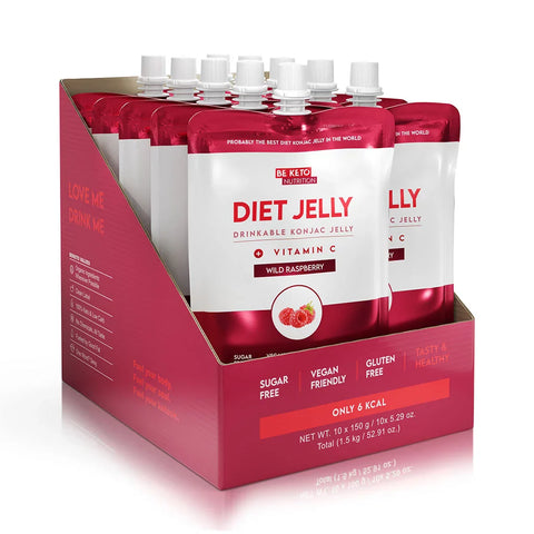 Beketo Diet Jelly Konjac Wild Raspberry 150G (Pack of 10)