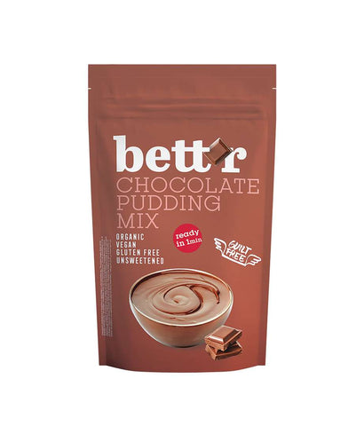 Bettr Organic Gluten-Free Chocolate Pudding Mix 200g (Pack of 6)