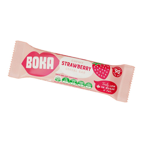 Boka Vegan Strawberry Cereal Bar 30g (Pack of 24)