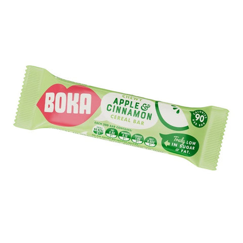 Boka Vegan Apple & Cinnamon Cereal Bar 30g (Pack of 24)
