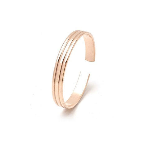 PowerHealth Bracelet Copper Bangle - 5/16" Indentations Large