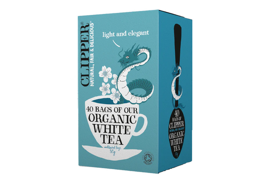 Clipper Organic & Fair Trade White 40 Bags (Pack of 6)