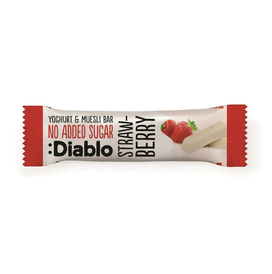 Diablo Sugar Free Yoghurt Coated Strawberry Muesli Bar 30g (Pack of 32)