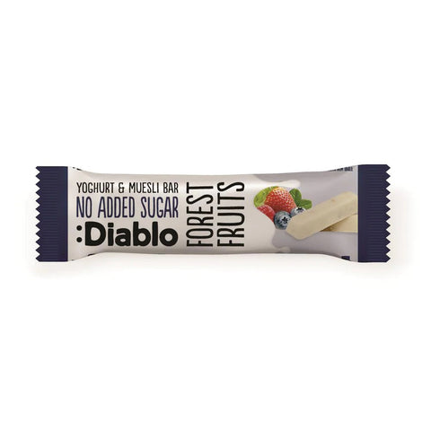 Diablo Sugar Free Yoghurt Coated Forest Fruit Muesli Bar 30g (Pack of 32)