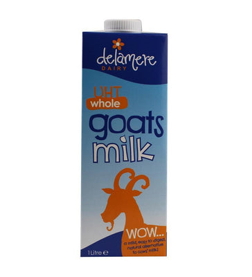 Delamere Dairy UHT Whole Goats Milk 1L (Pack of 6)