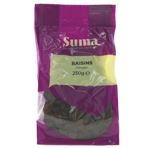 Suma Prepacks Thompson Raisins 250g (Pack of 6)