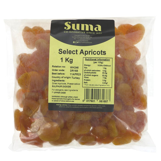 Suma Bagged Down Select Apricots 1kg