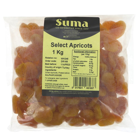 Suma Bagged Down Select Apricots 1kg