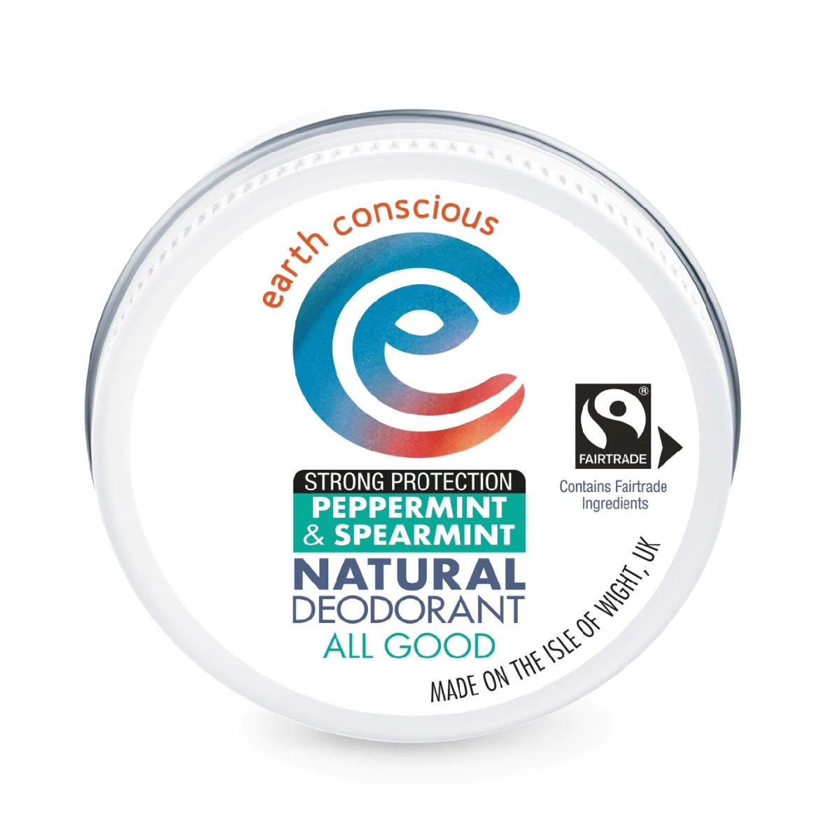 Earth Conscious Deo Tin Peppermint 60g (Pack of 6)