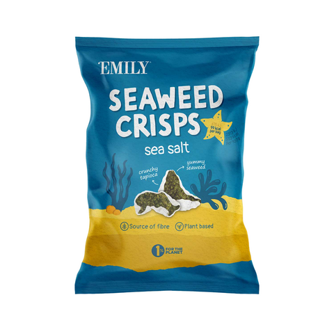 Emily Snacks Seaweed Sharing Sea Salt 50g (Pack of 8)