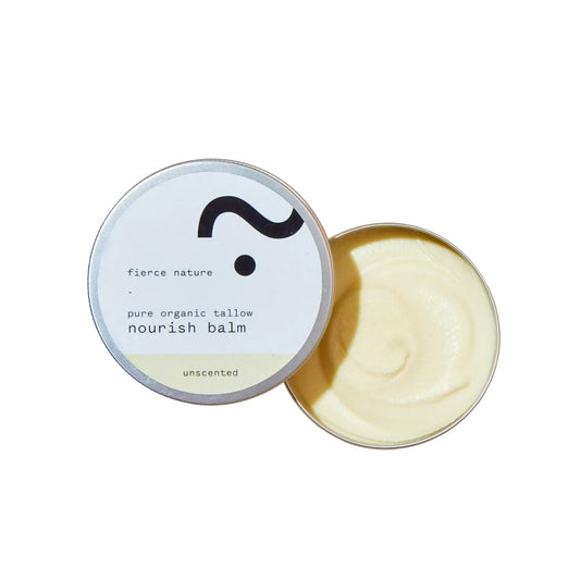 Fierce Nature Pure Organic Tallow Nourish Balm (Unscented) 100g (Pack of 6)