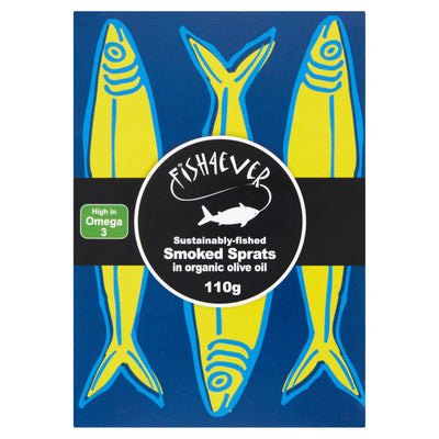 Fish4Ever Smoked Sprats In Organic Olive Oil 110G