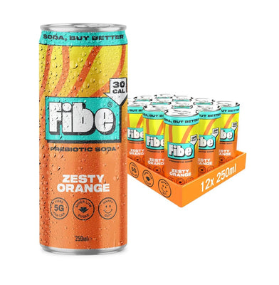 Fibe Soda Zesty Orange 250ml (Pack of 12)