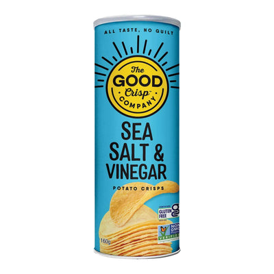 The Good Crisp Company Salt & Vinegar Crisps 160g (Pack of 8)