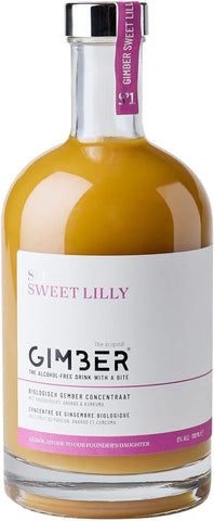 GIMBER Sweet Lilly Organic ginger shot 700 ml | Non alcoholic 100% organic ginger and tropical fruits - drink mix of ginger, passion fruit, pineapple and turmeric | Premium ginger concentrate