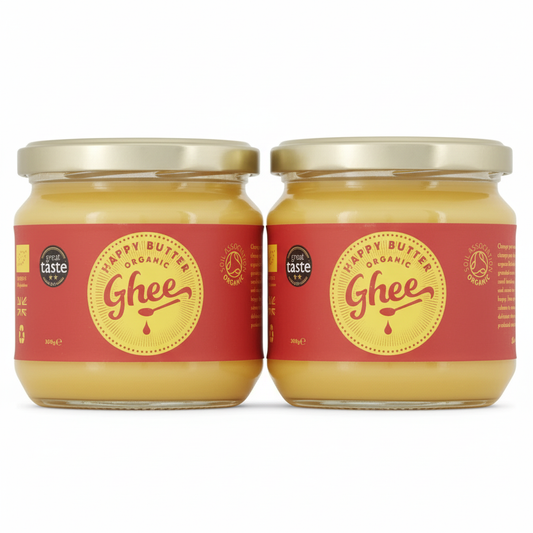 Happy Butter Organic Pure Ghee 300g (Pack of 2)