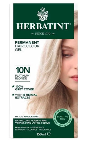 Herbatint Platium Blonde Ammonia Free hair Colour 10N 150ml. (Pack of 12)