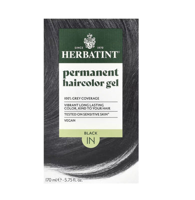 Herbatint Black Ammonia Free hair colour 1N 170ml. (Pack of 12)