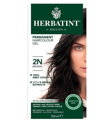 Herbatint Brown Ammonia Free hair Colour 2N 150ml.(Pack of 12)